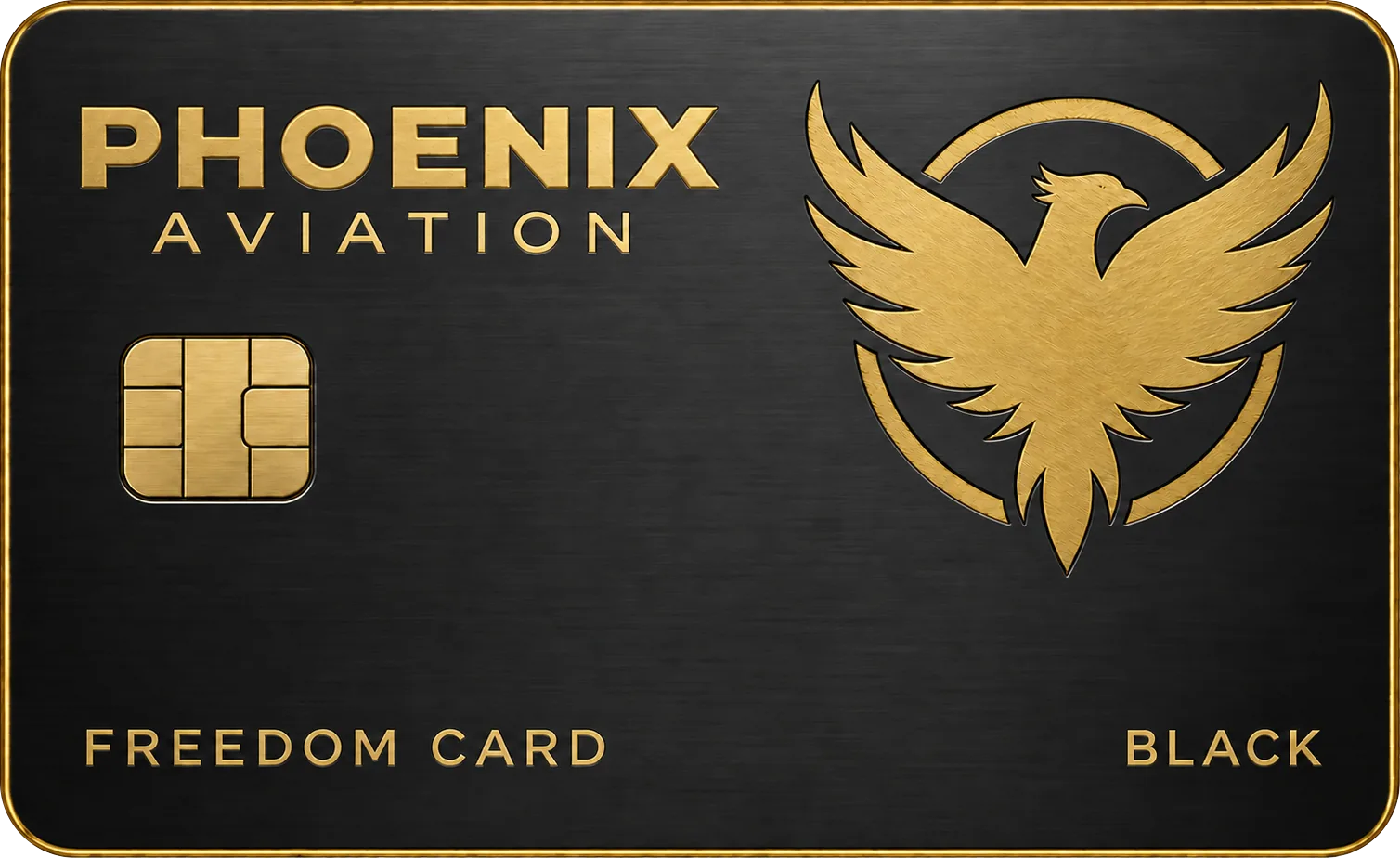 Phoenix Black Freedom Card